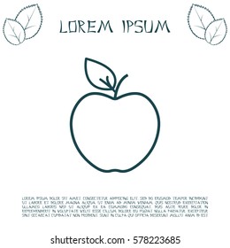 Apple line Icon