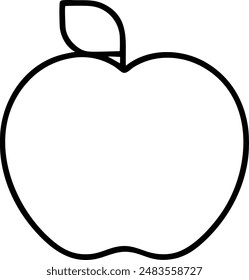 Apple Line Icon. Editable Stroke.
