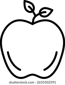 Diseño de Vector de icono de línea de Apple