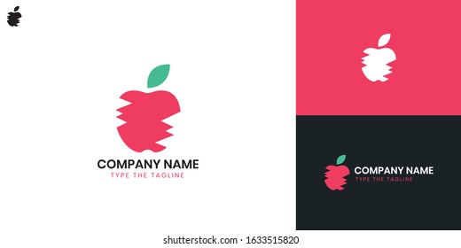 Apple Logo - All elements on this template are editable with vector software