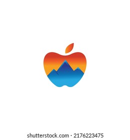 apple logo color vector creative design illustration