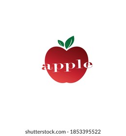 Apple logo creative illustration with color design vector