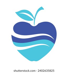 Apple logo design concept. Fast Apple Creative Technology Logo vector template. Icon symbol