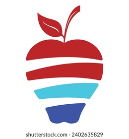 Apple logo design concept. Fast Apple Creative Technology Logo vector template. Icon symbol