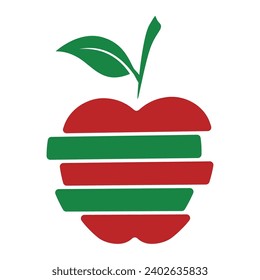 Concepto de diseño del logotipo de Apple. Plantilla vectorial del logotipo de la tecnología creativa de Apple rápida. Símbolo de icono