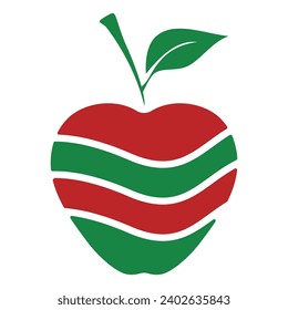 Apple logo design concept. Fast Apple Creative Technology Logo vector template. Icon symbol