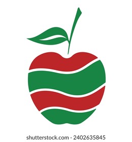 Apple logo design concept. Fast Apple Creative Technology Logo vector template. Icon symbol