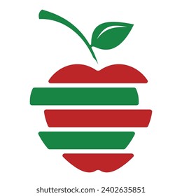 Apple logo design concept. Fast Apple Creative Technology Logo vector template. Icon symbol