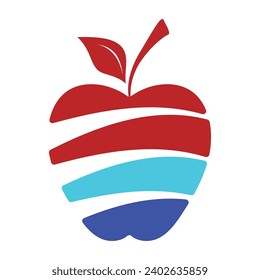 Concepto de diseño del logotipo de Apple. Plantilla vectorial del logotipo de la tecnología creativa de Apple rápida. Símbolo de icono