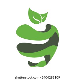 Design-Konzept für das Apple-Logo Schnelle Logo-Vektorgrafik-Vorlage für Apple Creative Technology. Symbol