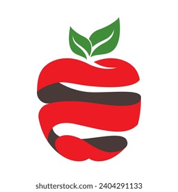 Apple logo design concept. Fast Apple Creative Technology Logo vector template. Icon symbol
