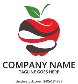 Apple logo design concept. Fast Apple Creative Technology Logo vector template. Icon symbol