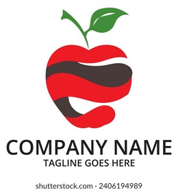 Concepto de diseño del logotipo de Apple. Plantilla vectorial del logotipo de la tecnología creativa de Apple rápida. Símbolo de icono
