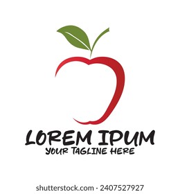 Apple logo design concept. Fast Apple Creative Technology Logo vector template. Icon symbol