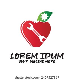 Apple logo design concept. Fast Apple Creative Technology Logo vector template. Icon symbol