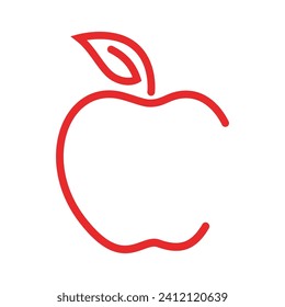 Apple logo design concept. Fast Apple Creative Technology Logo vector template. Icon symbol