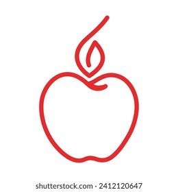 Apple logo design concept. Fast Apple Creative Technology Logo vector template. Icon symbol