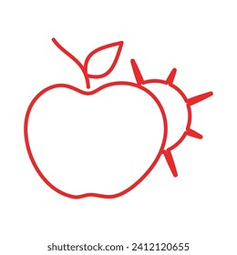 Apple logo design concept. Fast Apple Creative Technology Logo vector template. Icon symbol