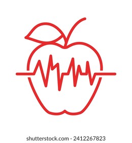 Apple logo design concept. Fast Apple Creative Technology Logo vector template. Icon symbol