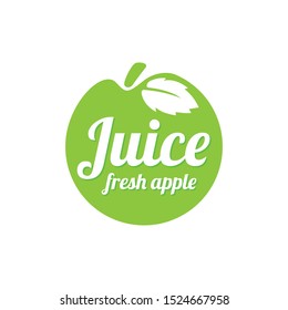 Apple logo design concept. Fruit and juice icon theme. Unique symbol of organic and healthy food.