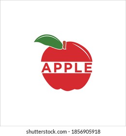 apple logo design icon silhouette vector