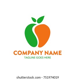 apple logo. editable. vector