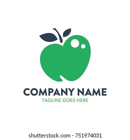 apple logo. editable. vector