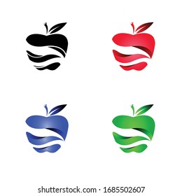 
Apple logo, apple fruit logo combination, suitable for the needs of the food industry, company, and other purposes