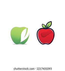 icono del logotipo de manzana vectorial fruta