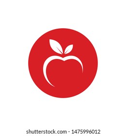 Apple logo icon vector illustration design template