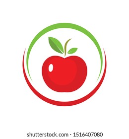 Apple logo icon vector illustration design template