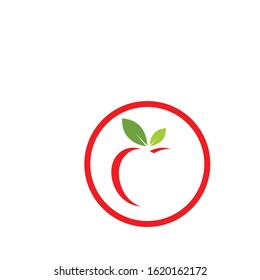 Apple logo icon vector illustration design template