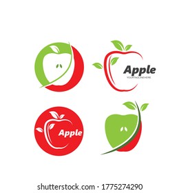 Plantilla de diseño de ilustración vectorial de icono de Apple
