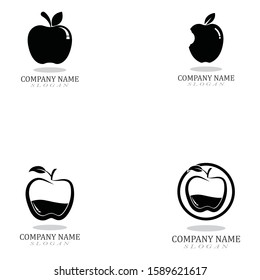 Apple logo and symbol vector illustration icon