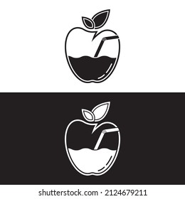 Diseño de icono de plantilla de logotipo de Apple