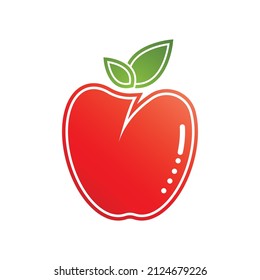 Diseño de icono de plantilla de logotipo de Apple