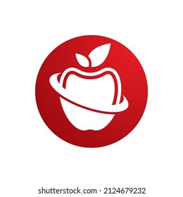 Diseño de icono de plantilla de logotipo de Apple