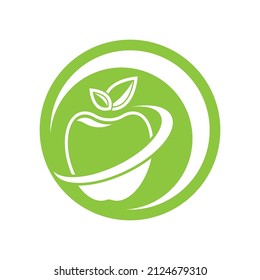 Diseño de icono de plantilla de logotipo de Apple