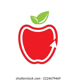 Diseño de icono de plantilla de logotipo de Apple
