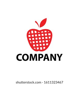 apple logo template icon, illustration design template