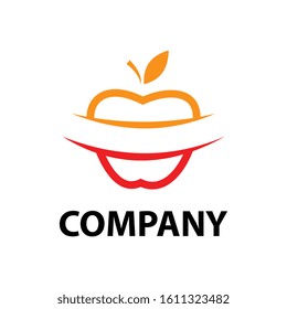 apple logo template icon, illustration design template