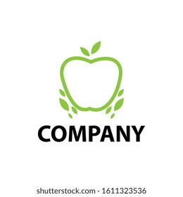 apple logo template icon, illustration design template
