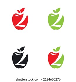 Apple logo template icon set