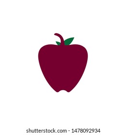 Apple logo template illustration design