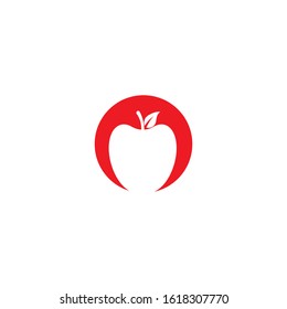 Apple logo template illustration design