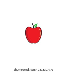 Apple logo template illustration design