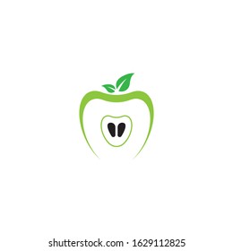 Apple logo template illustration design