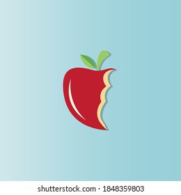 Apple logo template illustration design