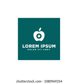 apple logo template for maintenance technology