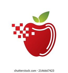 Apple logo template vector icon
